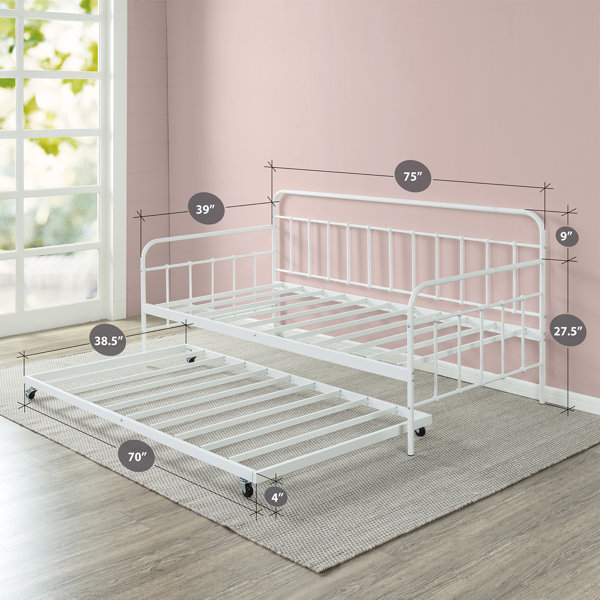 Isabelle & Max™ Nephi Twin Over Twin Metal Daybed with Trundle by Isabelle & Max™ & Reviews